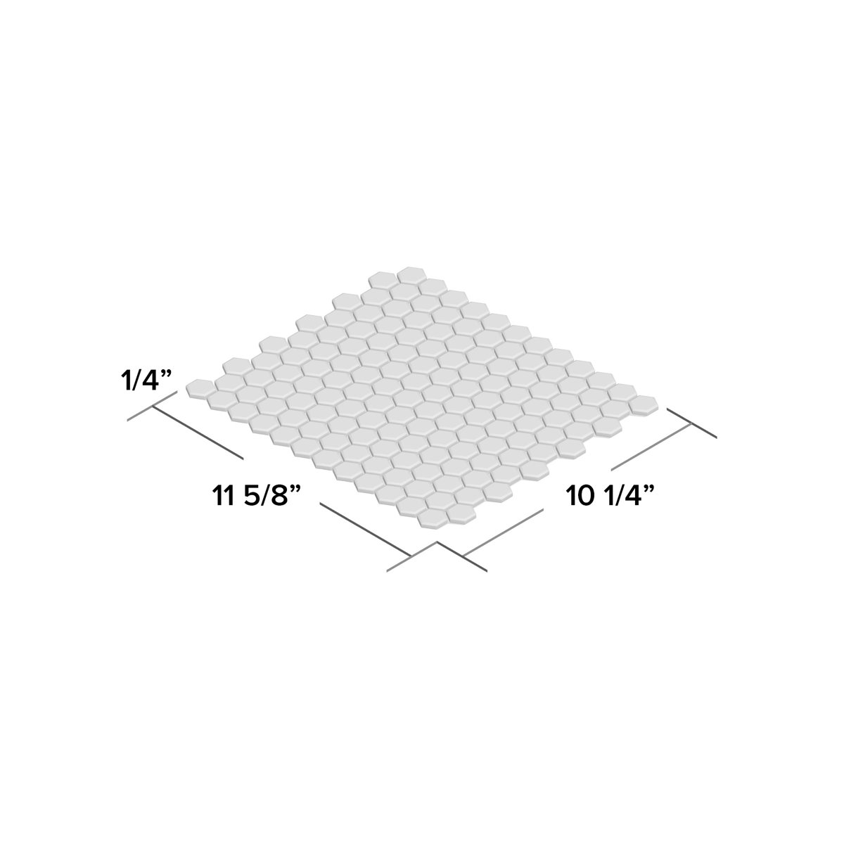 Walkon Tile Urban 0.94" x 0.94" Porcelain Mosaic Tile Wayfair